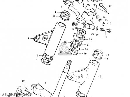 STEERING STEM - GS550L 1979 (N) USA (E03)