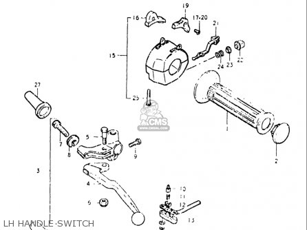 LH HANDLE SWITCH - GS550L 1979 (N) USA (E03)
