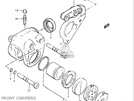 FRONT CARIPERS - GS550L 1979 (N) USA (E03)
