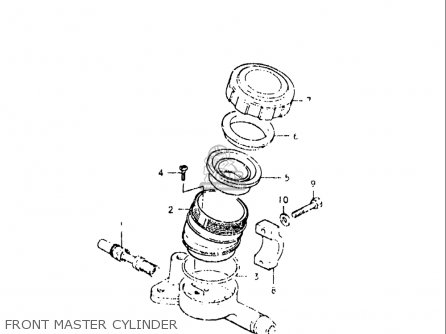 FRONT MASTER CYLINDER - GS550L 1979 (N) USA (E03)
