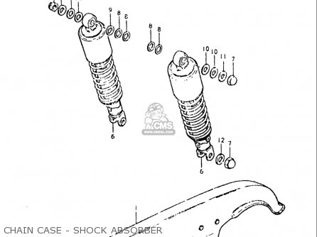 CHAIN CASE - SHOCK ABSORBER - GS550L 1979 (N) USA (E03)