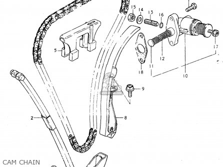 CAM CHAIN - GS550L 1980 (T) (E01 E02 E04 E21 E22 E24 E25 E26 E34 E39)