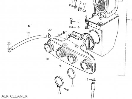 AIR CLEANER - GS550L 1980 (T) (E01 E02 E04 E21 E22 E24 E25 E26 E34 E39)