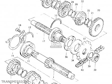 TRANSMISSION - GS550L 1980 (T) (E01 E02 E04 E21 E22 E24 E25 E26 E34 E39)