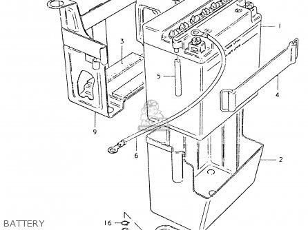 BATTERY - GS550L 1980 (T) (E01 E02 E04 E21 E22 E24 E25 E26 E34 E39)