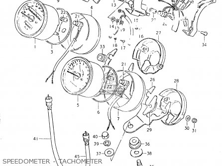 SPEEDOMETER - TACHOMETER - GS550L 1980 (T) (E01 E02 E04 E21 E22 E24 E25 E26 E34 E39)