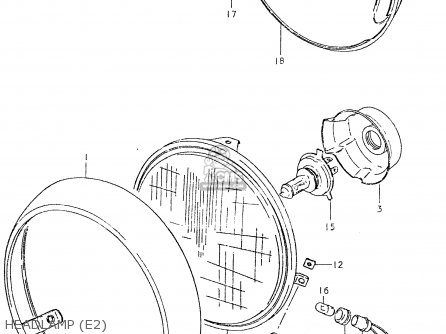 HEADLAMP (E2) - GS550L 1980 (T) (E01 E02 E04 E21 E22 E24 E25 E26 E34 E39)