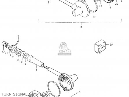 TURN SIGNAL LAMP (E26) - GS550L 1980 (T) (E01 E02 E04 E21 E22 E24 E25 E26 E34 E39)