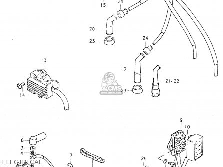 ELECTRICAL - GS550L 1980 (T) (E01 E02 E04 E21 E22 E24 E25 E26 E34 E39)