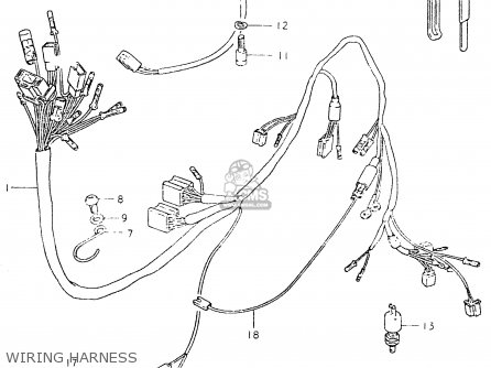 WIRING HARNESS - GS550L 1980 (T) (E01 E02 E04 E21 E22 E24 E25 E26 E34 E39)