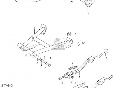 STAND - GS550L 1980 (T) (E01 E02 E04 E21 E22 E24 E25 E26 E34 E39)