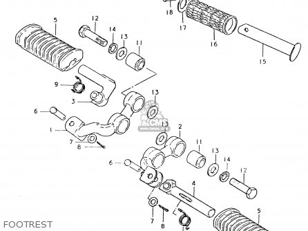 FOOTREST - GS550L 1980 (T) (E01 E02 E04 E21 E22 E24 E25 E26 E34 E39)