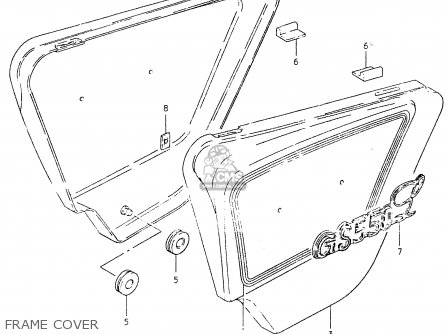 FRAME COVER - GS550L 1980 (T) (E01 E02 E04 E21 E22 E24 E25 E26 E34 E39)