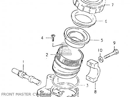 FRONT MASTER CYLINDER - GS550L 1980 (T) (E01 E02 E04 E21 E22 E24 E25 E26 E34 E39)