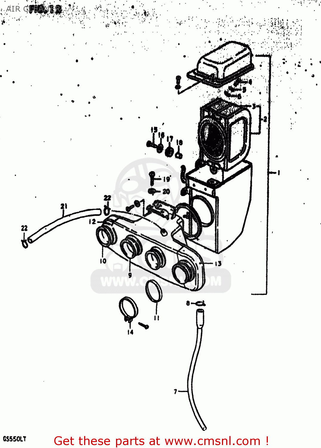 AIR CLEANER GS550L 1980 (T) USA (E03)