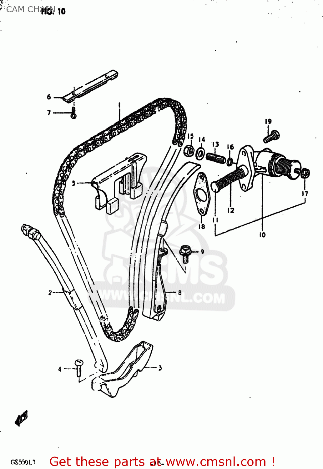 CAM CHAIN GS550L 1980 (T) USA (E03)