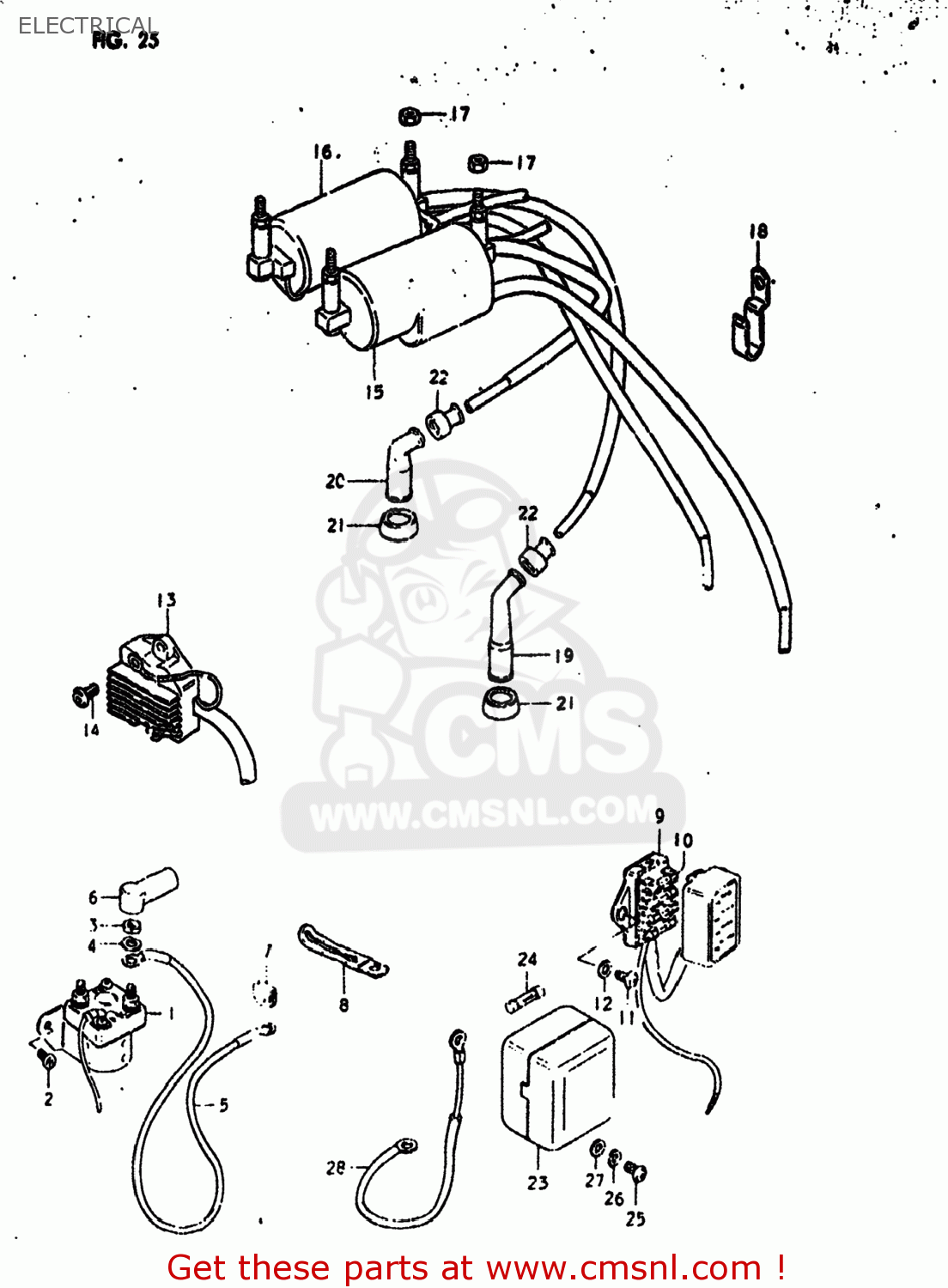 ELECTRICAL GS550L 1980 (T) USA (E03)