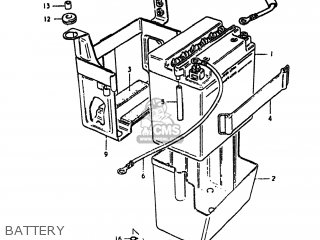 BATTERY - GS550L 1980 (T) USA (E03)