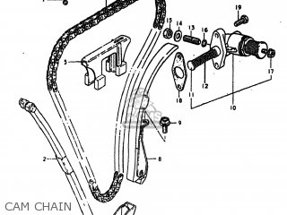 CAM CHAIN - GS550L 1980 (T) USA (E03)