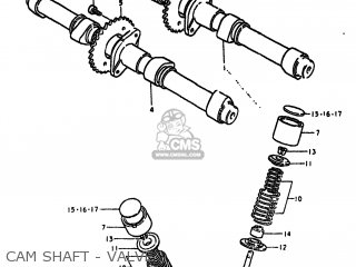CAM SHAFT - VALVE - GS550L 1980 (T) USA (E03)