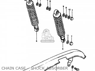 CHAIN CASE - SHOCK ABSORBER - GS550L 1980 (T) USA (E03)