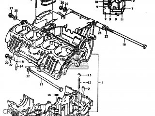 CRANKCASE - GS550L 1980 (T) USA (E03)