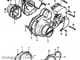 CRANKCASE COVER - GS550L 1980 (T) USA (E03)