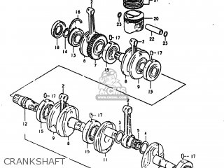CRANKSHAFT - GS550L 1980 (T) USA (E03)