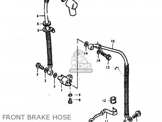FRONT BRAKE HOSE - GS550L 1980 (T) USA (E03)