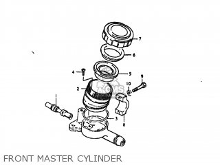 FRONT MASTER CYLINDER - GS550L 1980 (T) USA (E03)