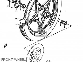 FRONT WHEEL - GS550L 1980 (T) USA (E03)