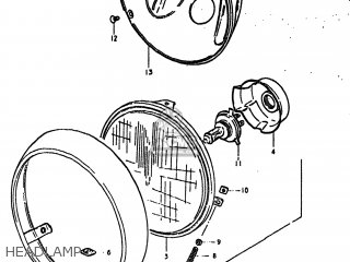 HEADLAMP - GS550L 1980 (T) USA (E03)