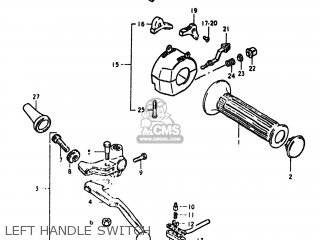LEFT HANDLE SWITCH - GS550L 1980 (T) USA (E03)