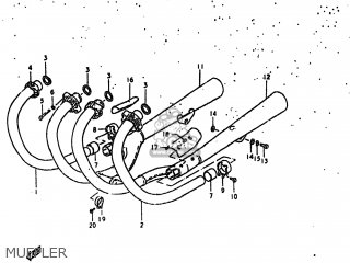 MUFFLER - GS550L 1980 (T) USA (E03)