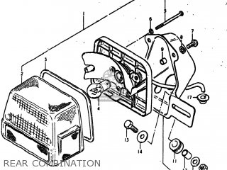 REAR COMBINATION - GS550L 1980 (T) USA (E03)