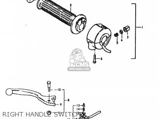 RIGHT HANDLE SWITCH - GS550L 1980 (T) USA (E03)
