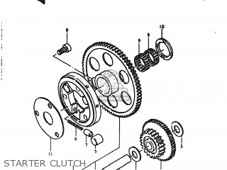 STARTER CLUTCH - GS550L 1980 (T) USA (E03)
