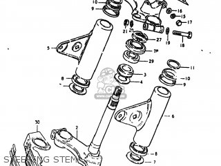 STEERING STEM - GS550L 1980 (T) USA (E03)
