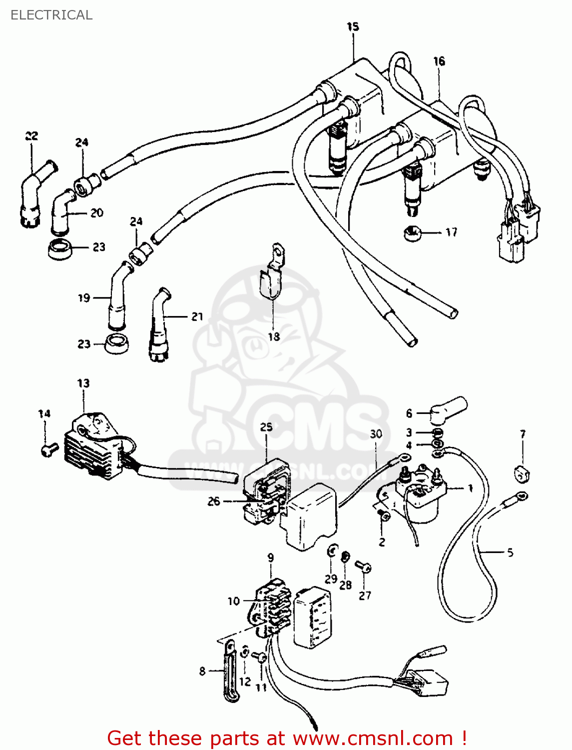 Suzuki GS550L 1981 (X) (E01 E02 E04 E21 E22 E24 E25 E26 E34 E39 ...