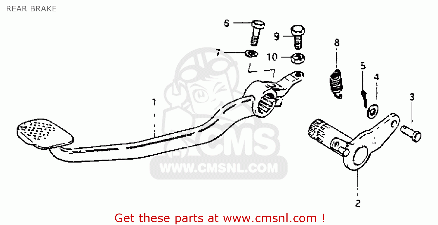 REAR BRAKE GS550L 1981 (X) (E01 E02 E04 E21 E22 E24 E25 E26 E34 E39)