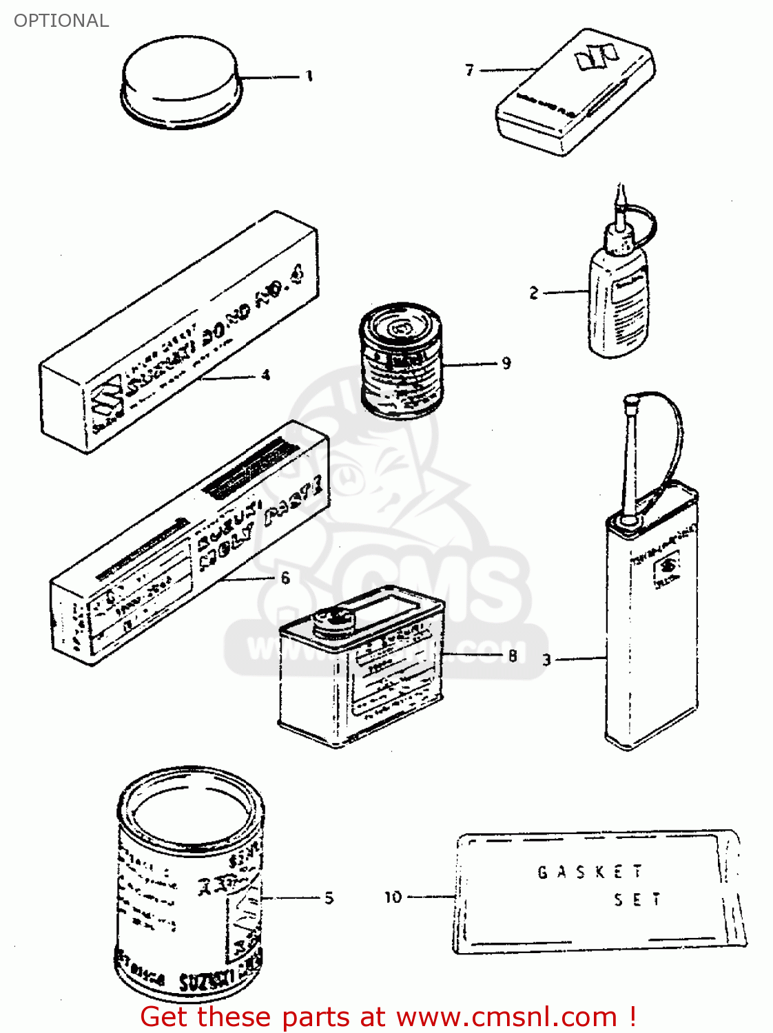 OPTIONAL GS550L 1981 (X) (E01 E02 E04 E21 E22 E24 E25 E26 E34 E39)