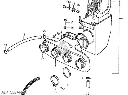 AIR CLEANER - GS550L 1981 (X) (E01 E02 E04 E21 E22 E24 E25 E26 E34 E39)