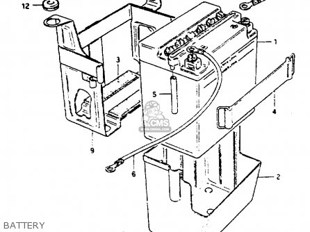BATTERY - GS550L 1981 (X) (E01 E02 E04 E21 E22 E24 E25 E26 E34 E39)