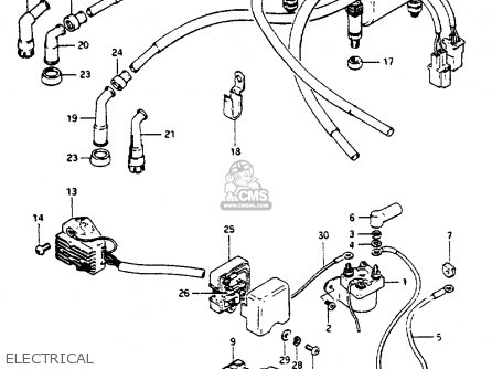 ELECTRICAL - GS550L 1981 (X) (E01 E02 E04 E21 E22 E24 E25 E26 E34 E39)