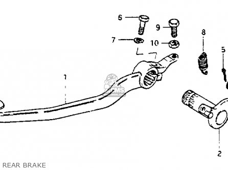 REAR BRAKE - GS550L 1981 (X) (E01 E02 E04 E21 E22 E24 E25 E26 E34 E39)