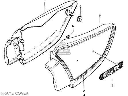 FRAME COVER - GS550L 1981 (X) (E01 E02 E04 E21 E22 E24 E25 E26 E34 E39)