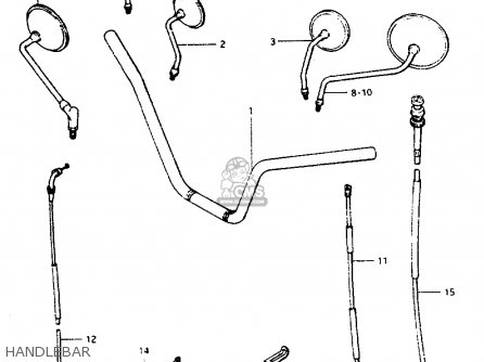 HANDLEBAR - GS550L 1981 (X) (E01 E02 E04 E21 E22 E24 E25 E26 E34 E39)