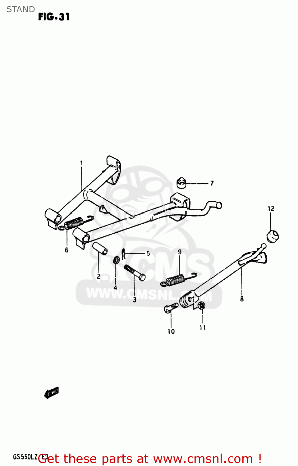 STAND GS550L 1981 (X) USA (E03)