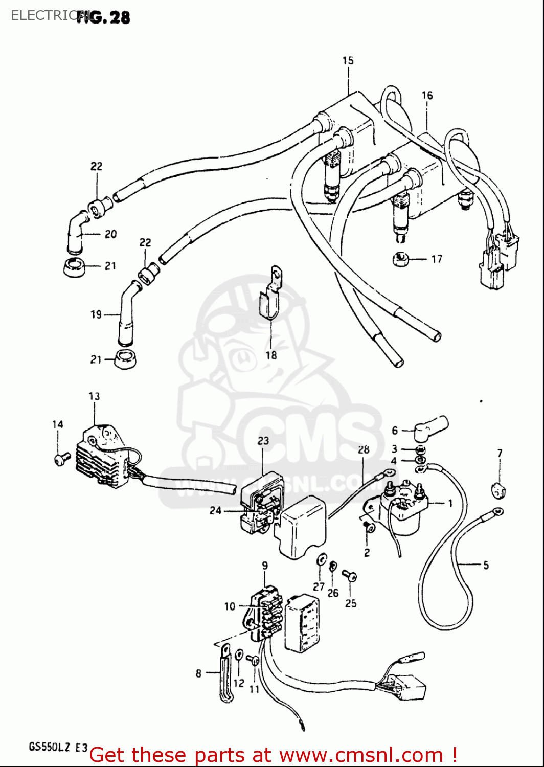 ELECTRICAL GS550L 1981 (X) USA (E03)