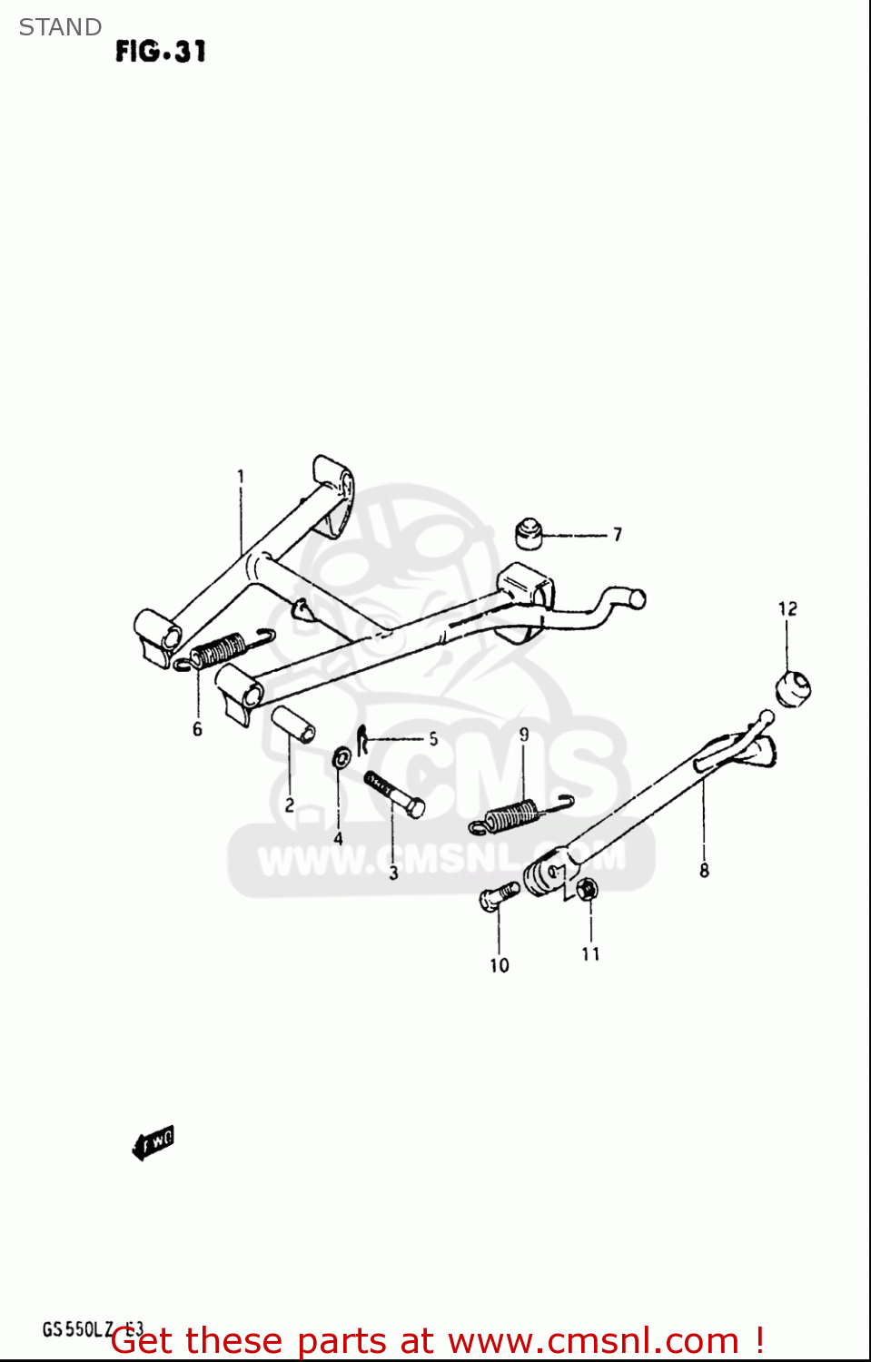 STAND GS550L 1981 (X) USA (E03)